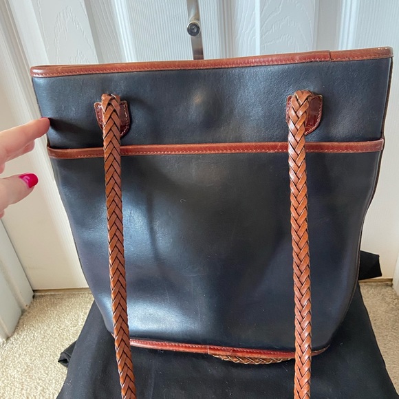 Brighton Black and Brown Leather Tote - Picture 4 of 6